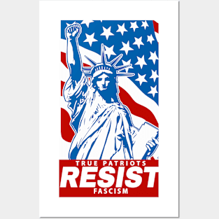 Liberty Resist Fascism Posters and Art